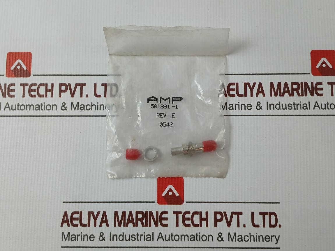 Lot of 4X AMP 501381-1 Fiber Optic Cable Adapter Connector REV-E