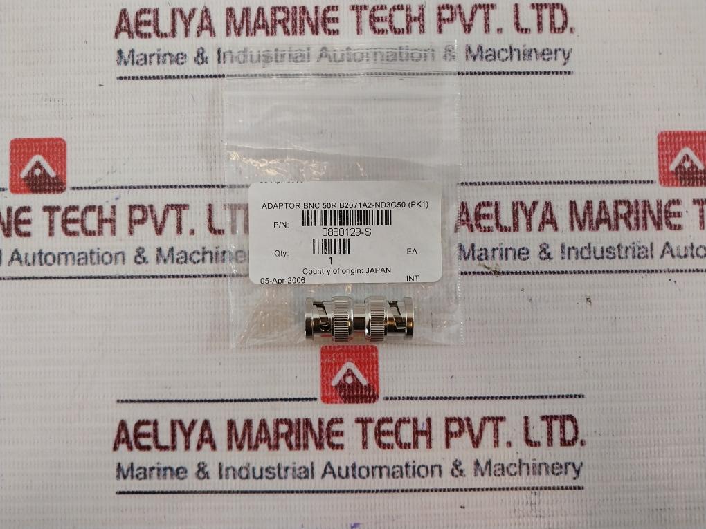 Lot of 4X Amphenol 0880129-S Adaptor BNC 50R B2071A2-ND3G50 (PK1)