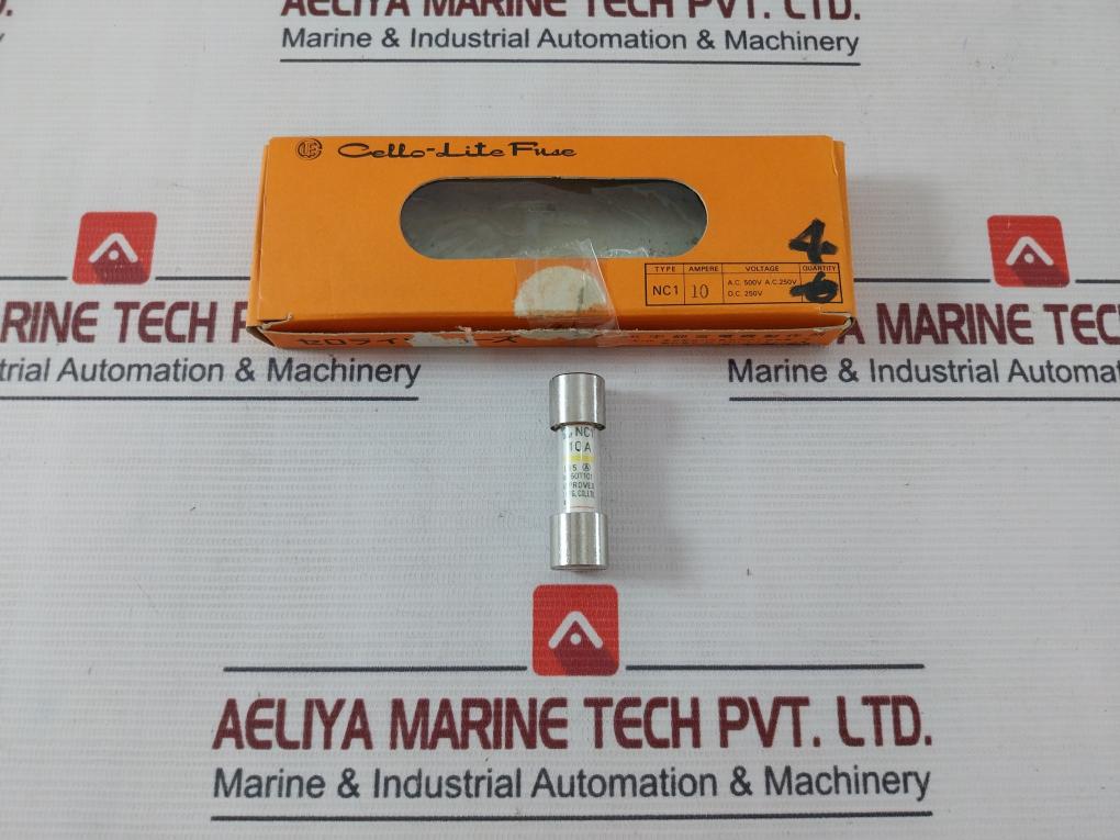 Lot Of 4X Cello-lite Fuse Nc1 Fuse Ac500V Dc250V 10A 1A-30A