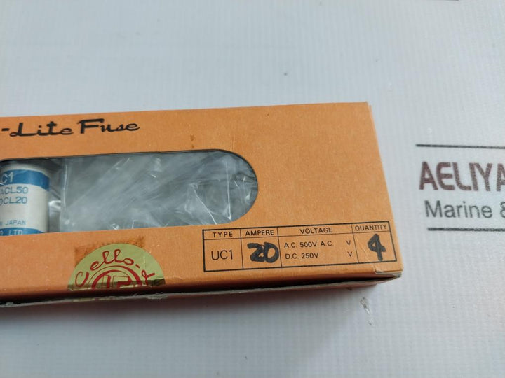 Cello-Lite Fuse UC1 Fuse DC250V 500V AC 20A/Ampere NK E-3112