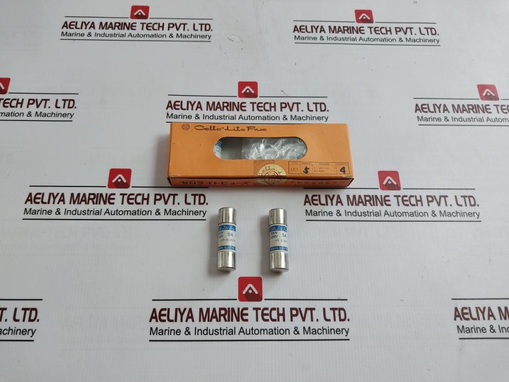 Lot Of 4X Cello-lite Fuse Uc1 Nk E-3112 5 A/Ampere Acl50