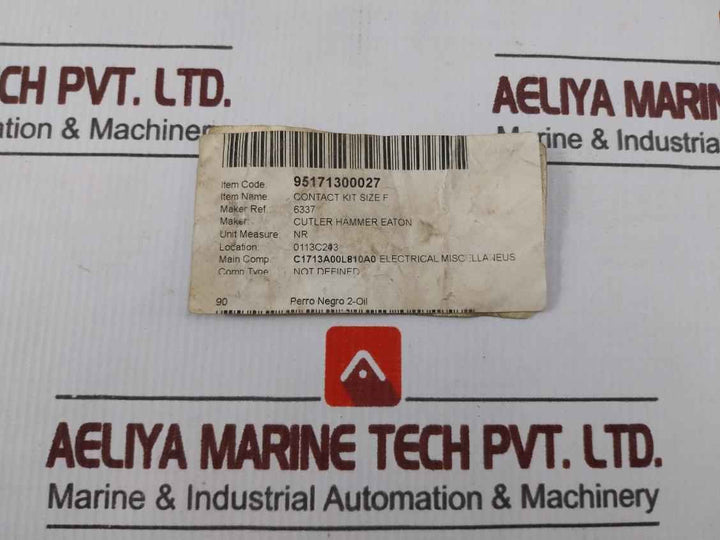 Lot Of 4X Cutler Hammer 6337 Contact Kit Size F