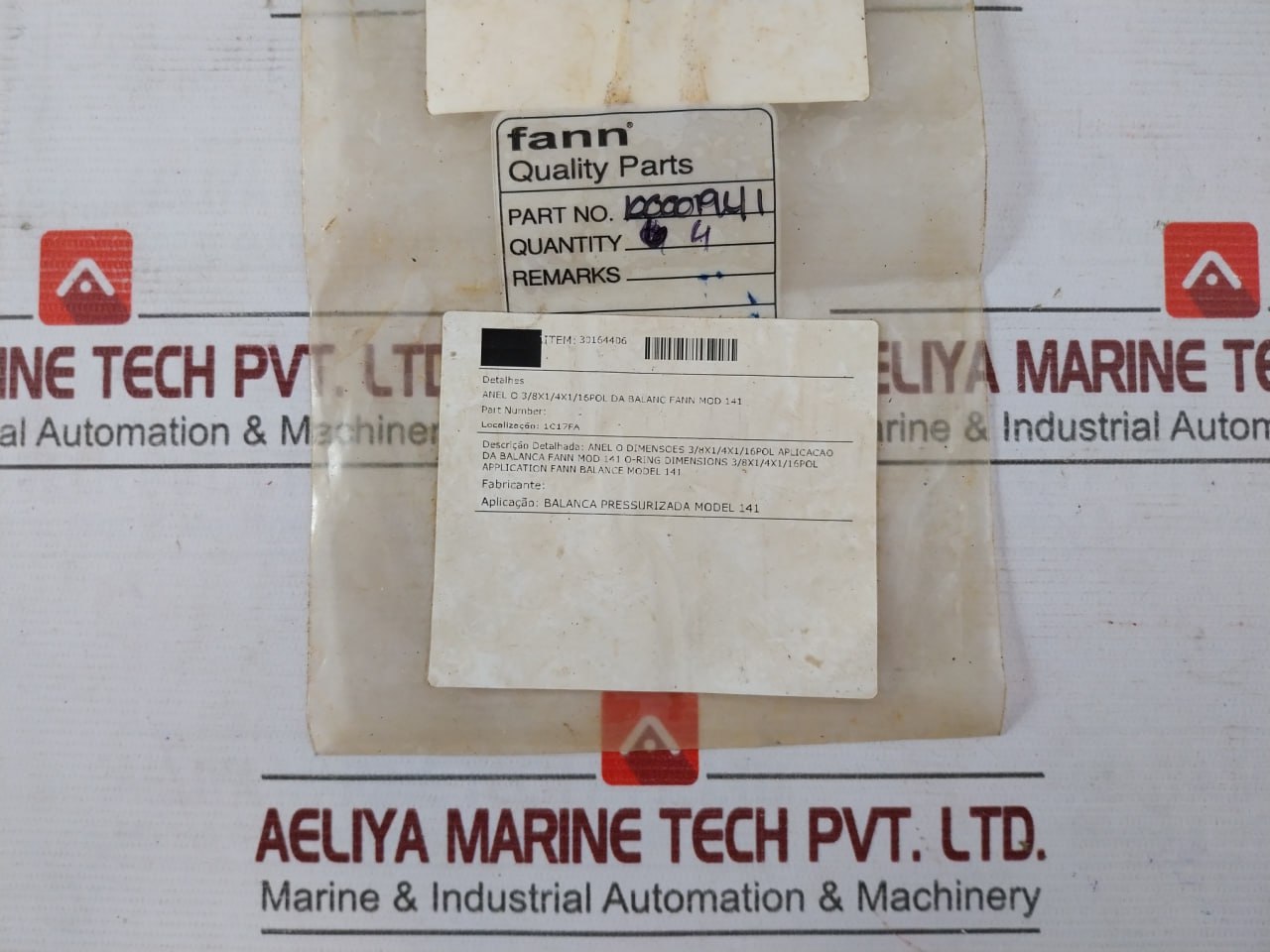 Lot Of 4X Dxp Seal 100001941 O-ring 3/8X1/4X1/16Pol