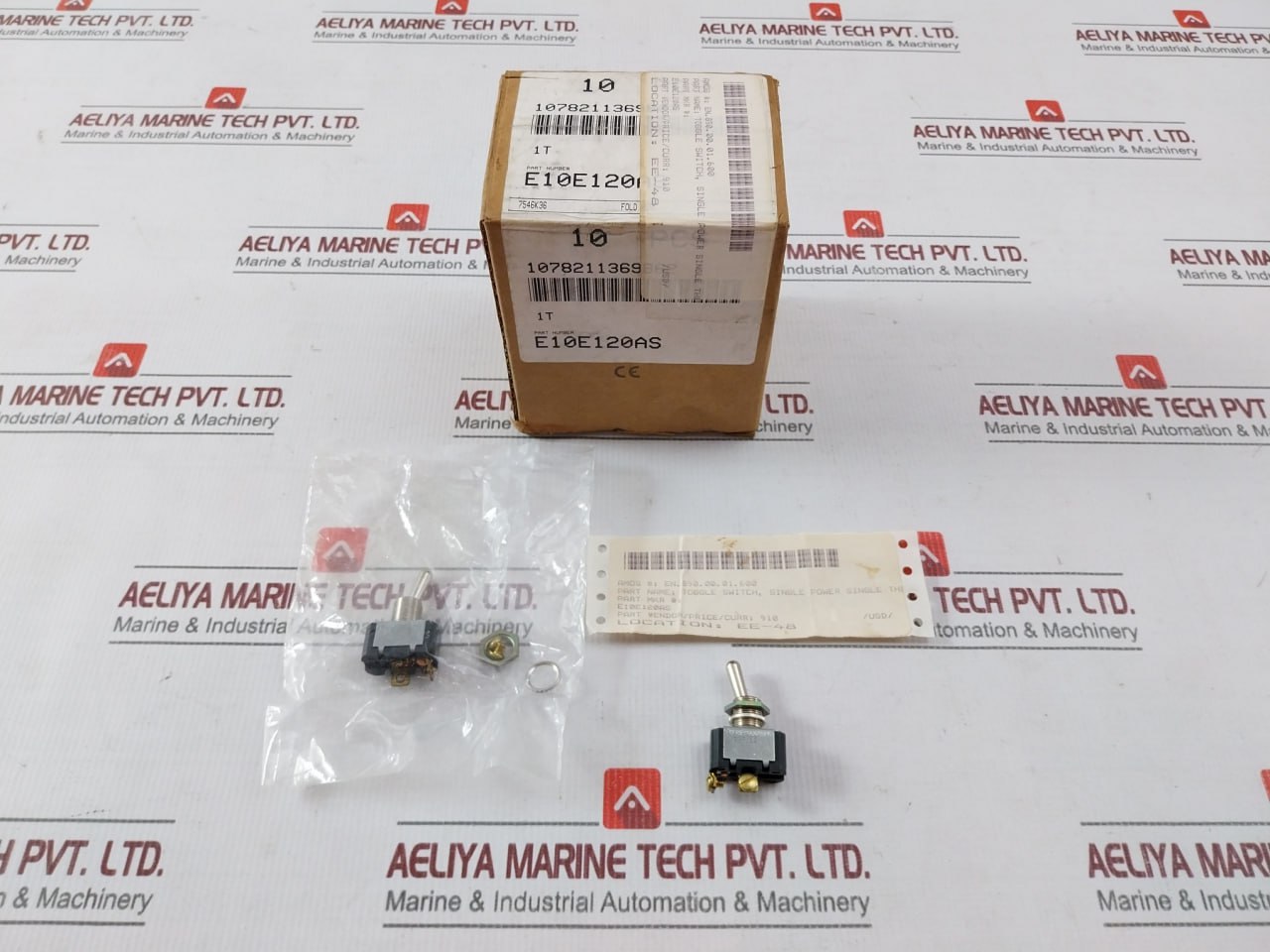 Lot of 4X EATON E10E120AS Single Power Toggle Switch 3/4 HP 250V AC