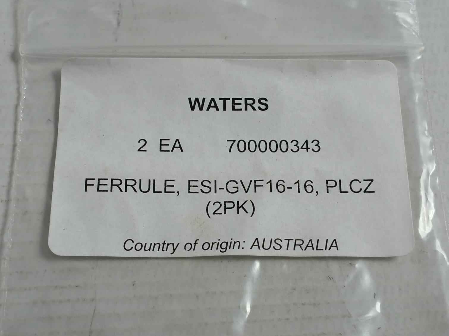 Lot Of 4X Ferrule Fluidic Connection Esi-gvf16-16 Waters 700000343