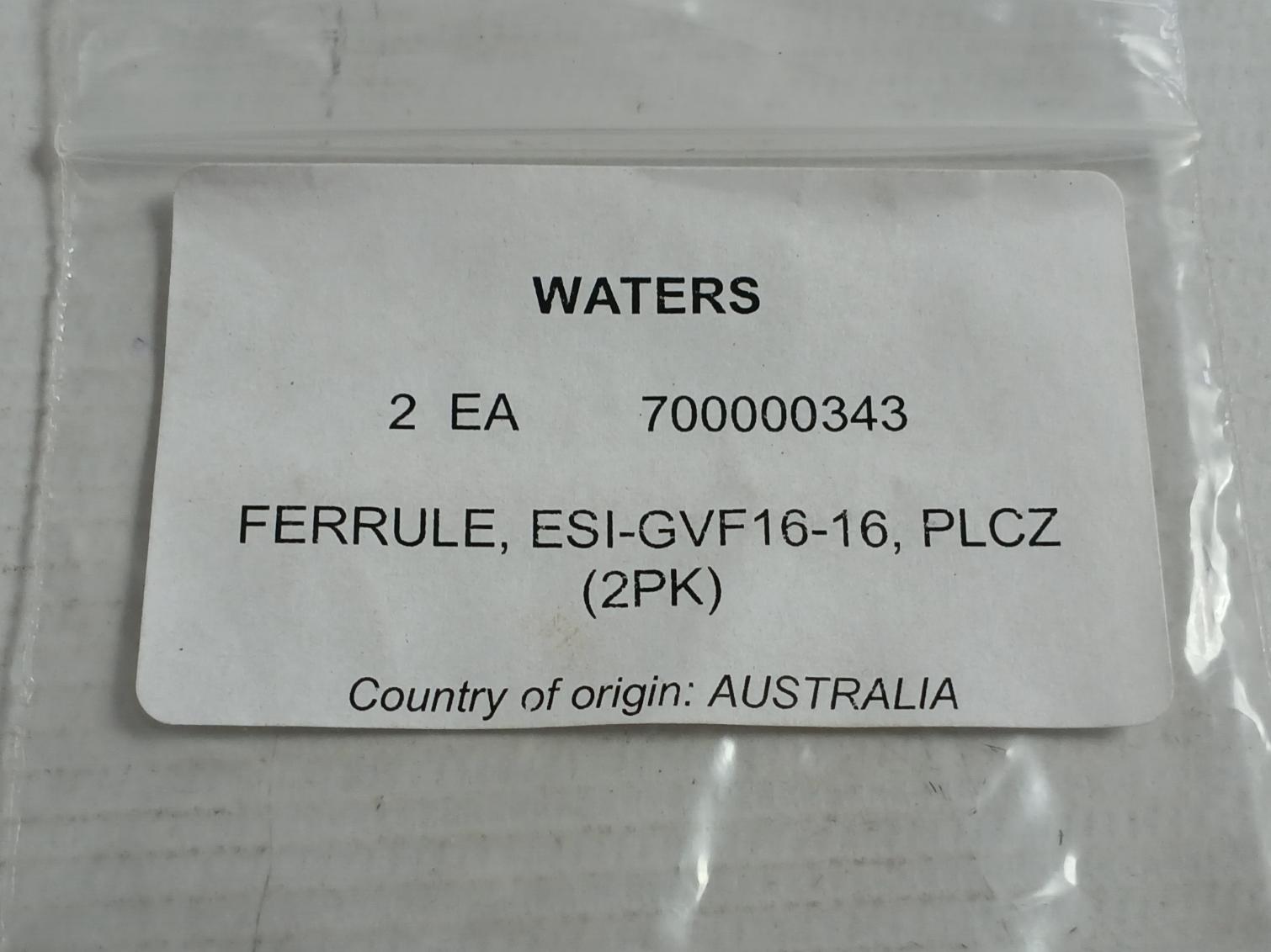 Lot Of 4X Ferrule Fluidic Connection Esi-gvf16-16 Waters 700000343