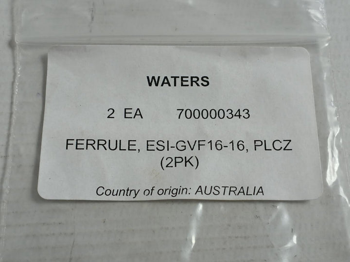 Lot Of 4X Ferrule Fluidic Connection Esi-gvf16-16 Waters 700000343