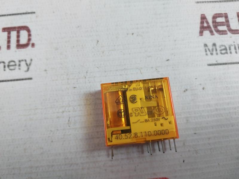 Lot Of 4X Finder 40.52.8.110.0000 Miniature Pcb Relay 8A 250V 110Vac