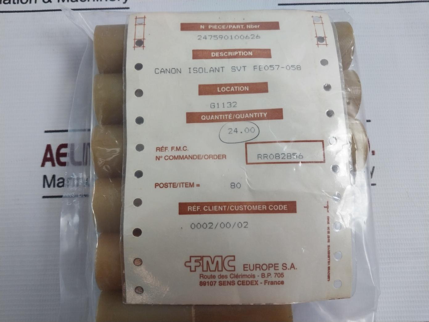 Lot Of 4X FMC 247590100626 Electrical Insulating Component