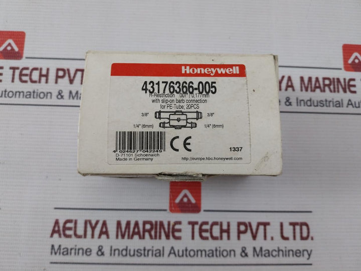 Lot of 13X HONEYWELL 43176366-005 H-Restriction007”/0,177MM+Slip-On Barb Con