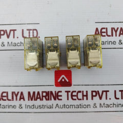 Lot of 4X IDEC RJ2S-CL-D24 RJ Slim General Purpose Relay Plug-In DPDT 8A 24VDC