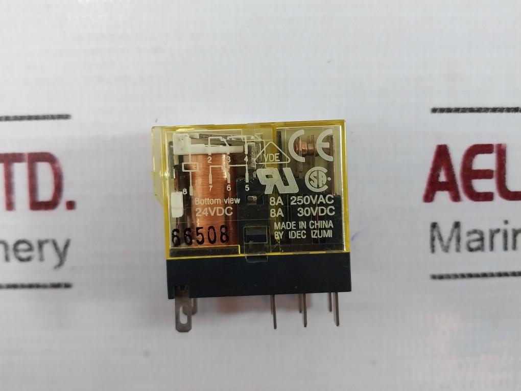 Lot Of 4X Idec Rj2S-cl-d24 Rj Slim General Purpose Relay Plug-in Dpdt 8A 24Vdc