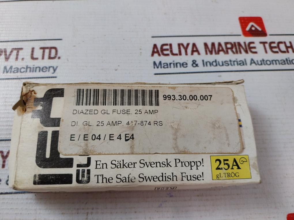 Lot of 4X IFO Electric 25/500 Diazed GL Fuse 25AMP