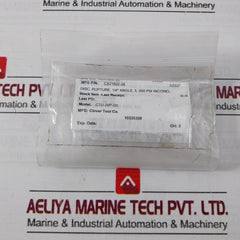 Lot Of 4X Lamot 1/4" Std (Aa) Rupture Pressure Disc Cs21602-38 5000 Psig 72°F