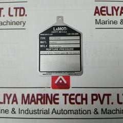 Lot of 4X LAMOT 1/4” STD (AA) Rupture Pressure Disk 1/4" Angle CTU-20P-D2