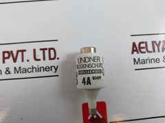 Lot of 4X LINDNER 4A 500V D-Fuse Links with Full Protection 500V, 4A