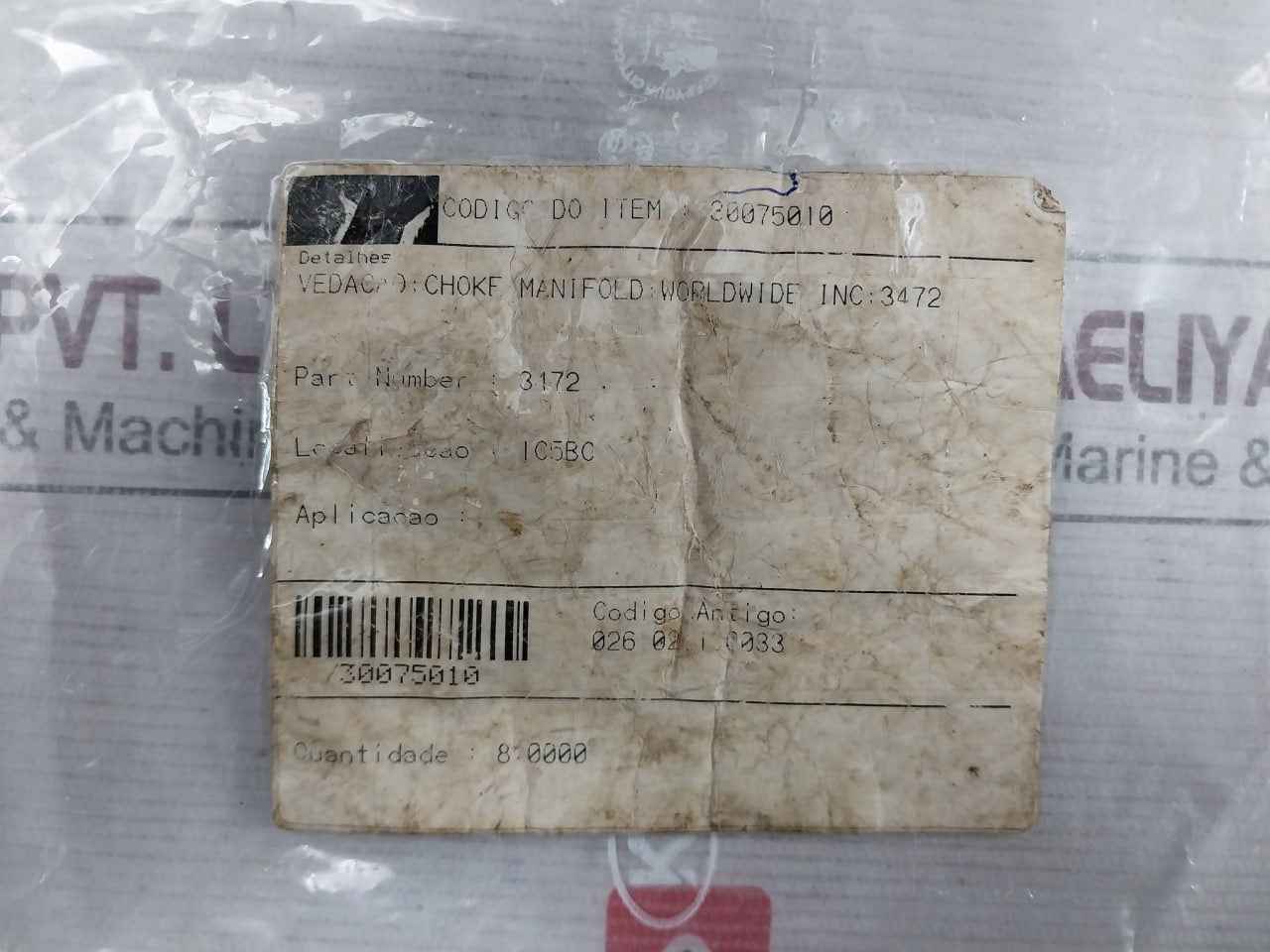 Lot Of 4X Manifold 30075010 Filled Fkm Valve Stem U Packing Seal