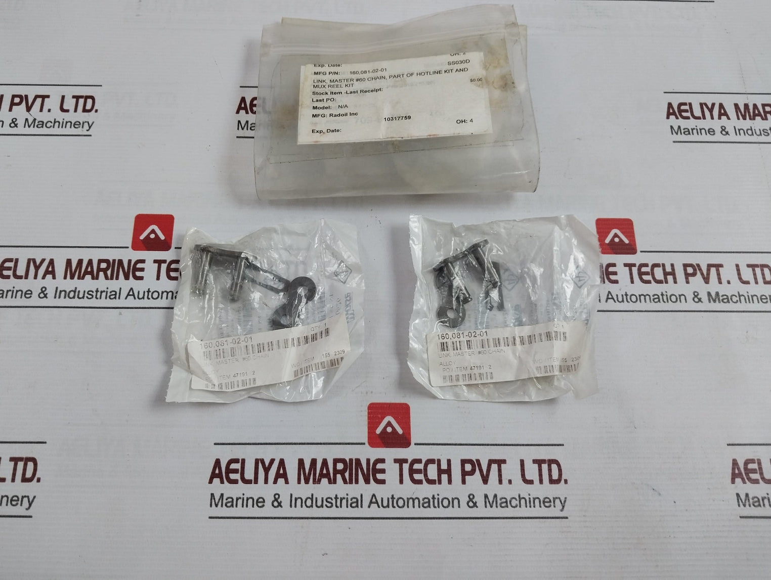 Lot of 4X Mosre 156626 Link Master Chain Part OF Hotline And Mux Reel Kit