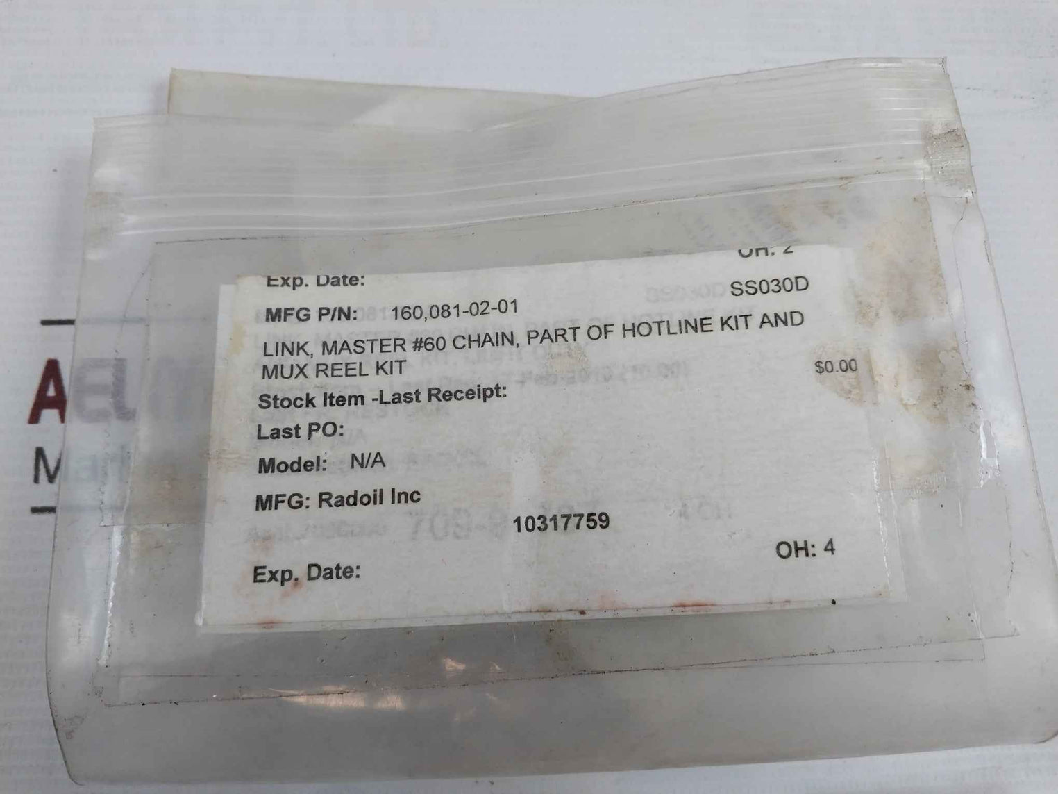 Lot Of 4X Mosre 156626 Link Master Chain Part Of Hotline And Mux Reel Kit