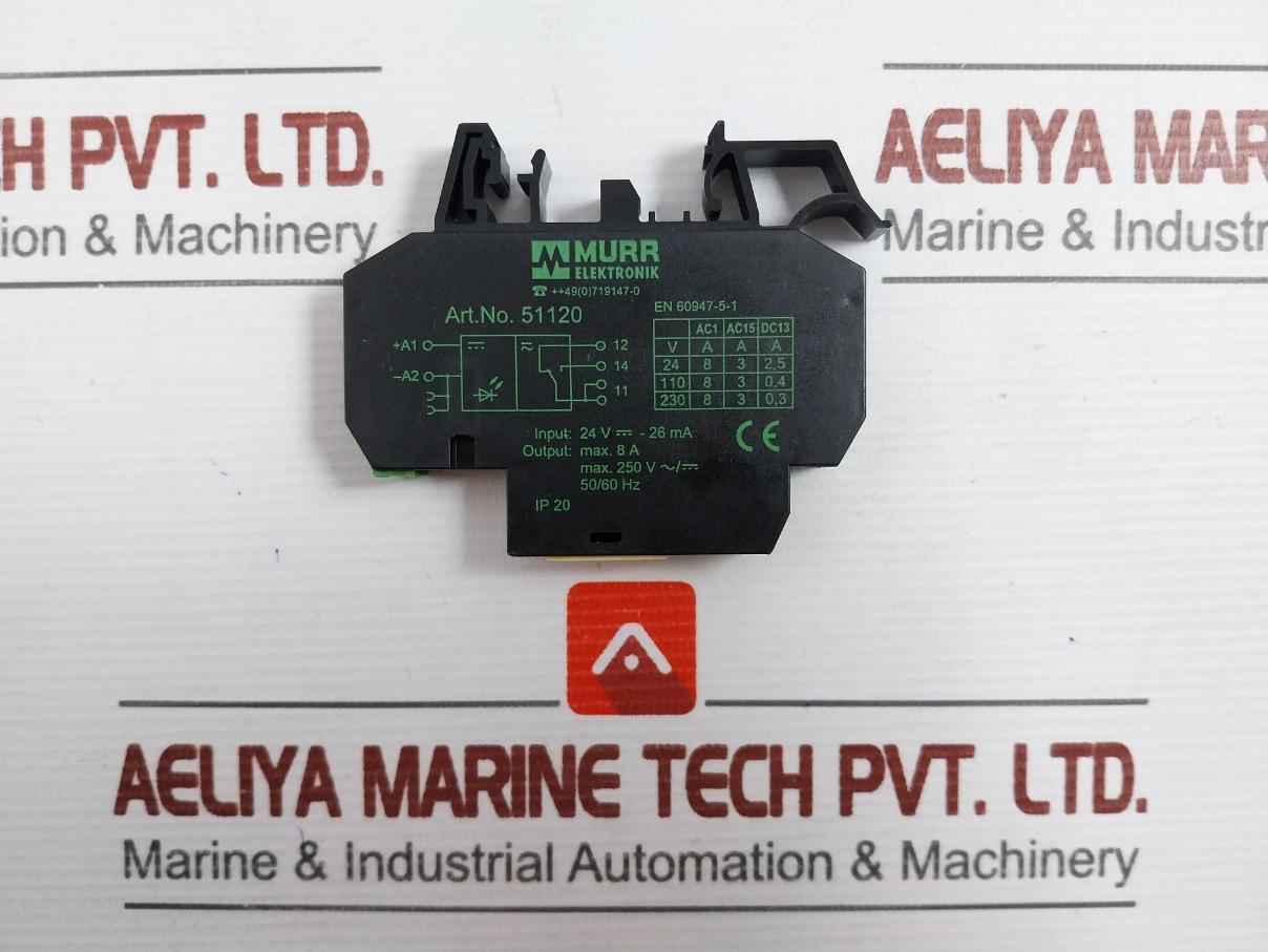 Lot Of 4X Murr Elektronik 51120 Interface Relay Module 50/60Hz