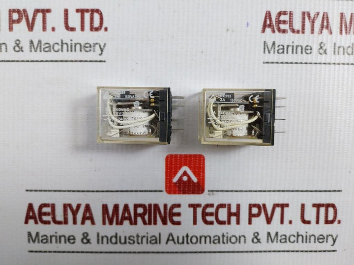 Lot Of 4X My4N Power Relay 24Vdc Omron