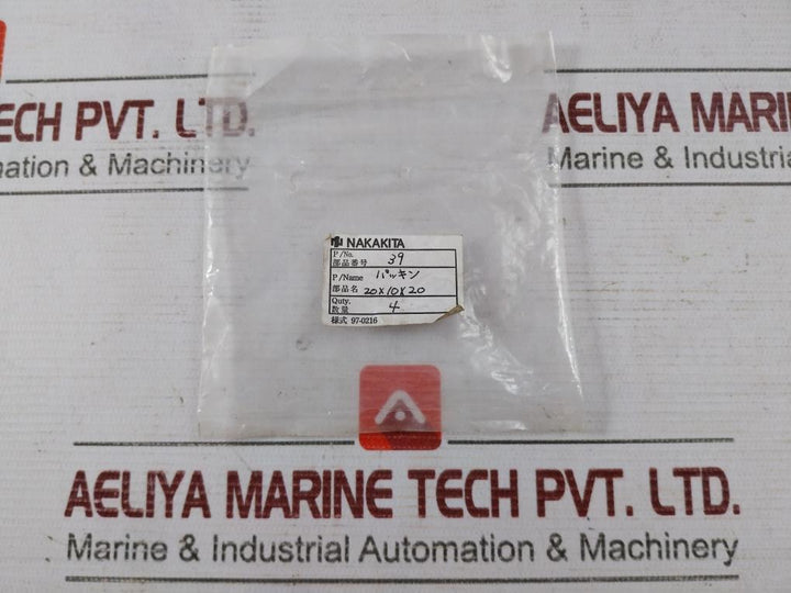 Lot Of 4X NAKAKITA 39 Rubber Seal 10 X 20 X 20 4519-4