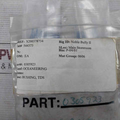 Lot Of 4X Oceaneering 0305923 Bushing, Tds