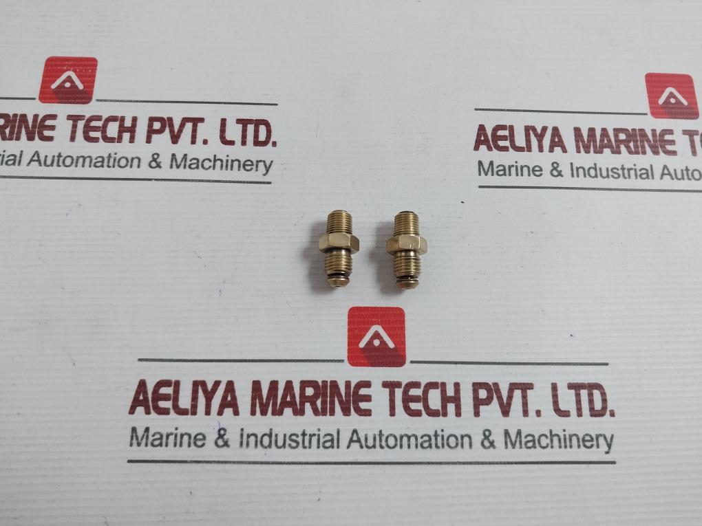 Lot Of 4X Offset Nipple Straight Bsp Male To Male Nickel Pipe Fitting