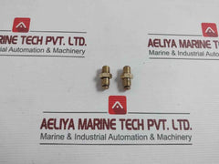 Lot Of 4X Offset Nipple Straight Bsp Male To Male Nickel Pipe Fitting