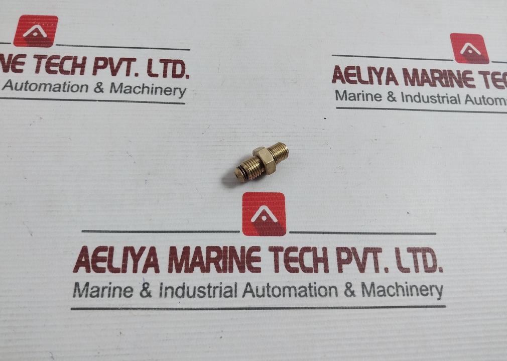 Lot Of 4X Offset Nipple Straight Bsp Male To Male Nickel Pipe Fitting