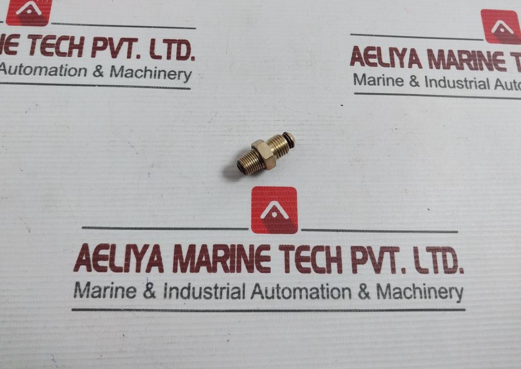 Lot Of 4X Offset Nipple Straight Bsp Male To Male Nickel Pipe Fitting