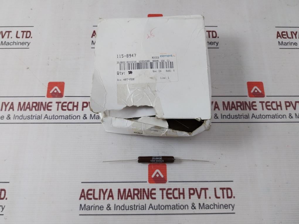 Lot Of 4X Ohmite 20J8K0E Wirewound Resistor 1239 Mx