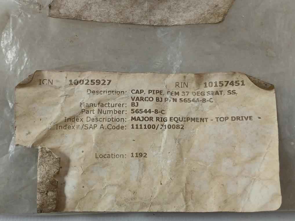 Lot Of 4X Parker 56544-8-c Pipe Cap