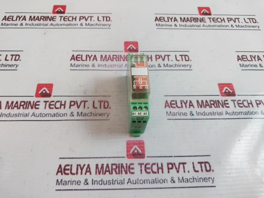 Lot of 4X Phoenix Contact EMG 17-REL/KSR-24/21 Relay Module 24 VAC/DC INPUT