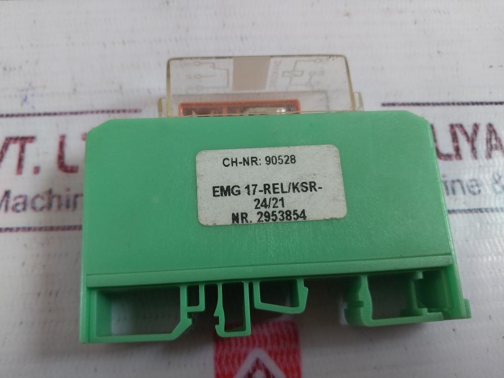 Lot of 4X Phoenix Contact EMG 17-REL/KSR-24/21 Relay Module 24 VAC/DC INPUT