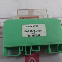 Lot of 4X Phoenix Contact EMG 17-REL/KSR-24/21 Relay Module 24 VAC/DC INPUT