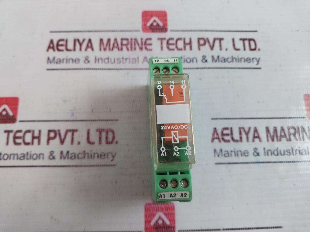 Lot of 4X Phoenix Contact EMG 17-REL/KSR-24/21 Relay Module 24 VAC/DC INPUT
