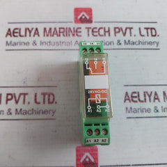 Lot of 4X Phoenix Contact EMG 17-REL/KSR-24/21 Relay Module 24 VAC/DC INPUT