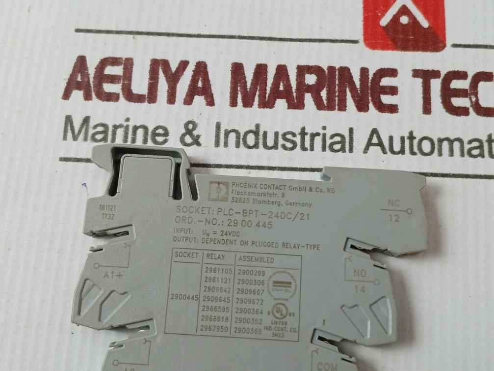 Lot Of 4X Phoenix Contact Plc-bpt-24Dc/21 Relay Base 24Vdc 6A 250V