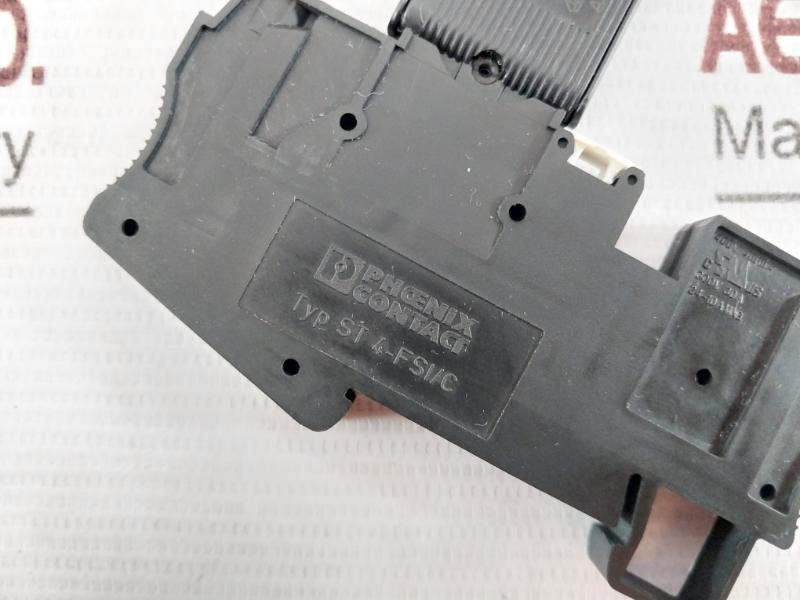 Lot Of 4X Phoenix Contact St 4-fsi/C Fuse Module Terminal Block 24-10Awg 300V