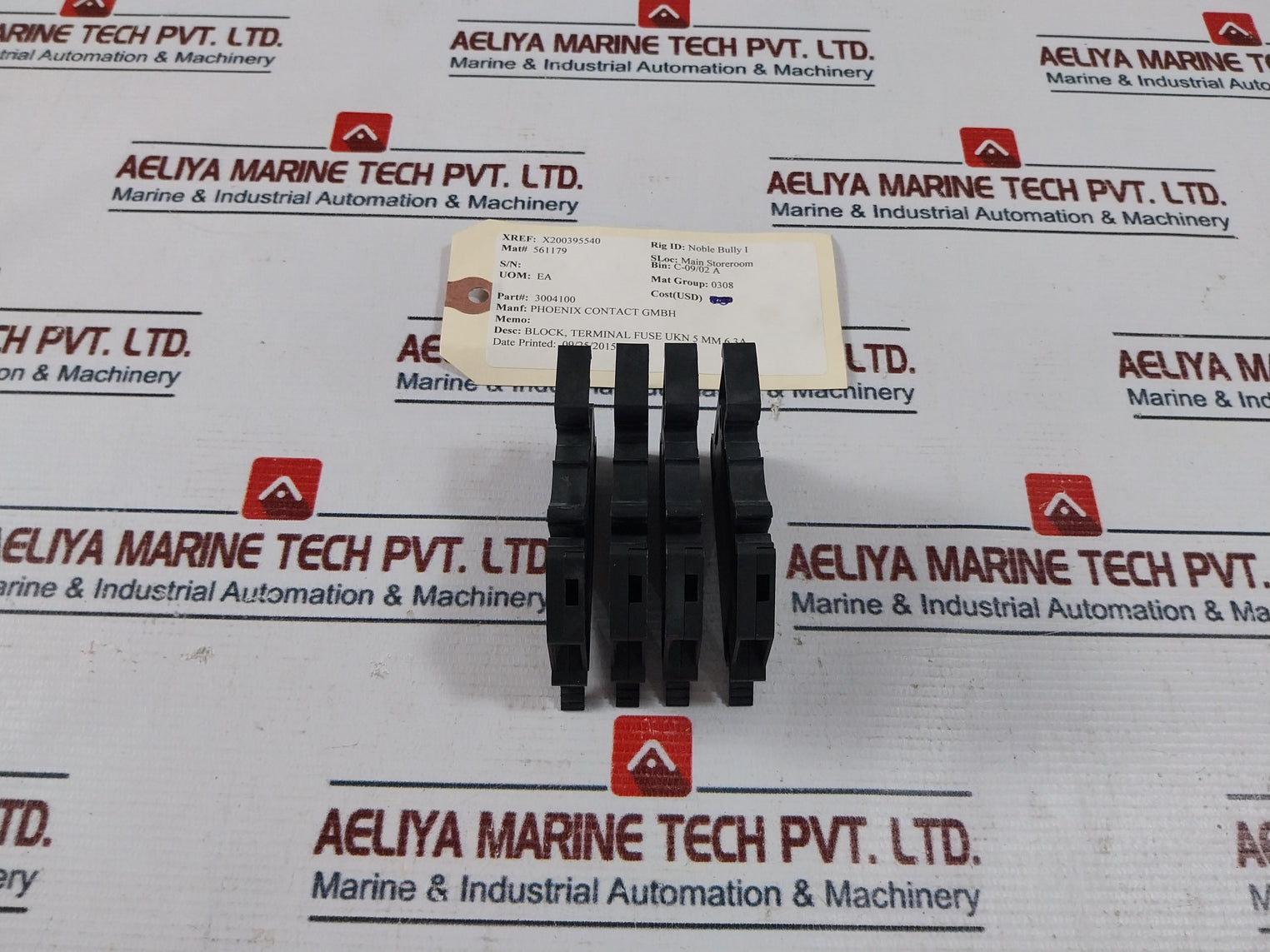 Lot Of 4X Phoenix Contact Uk 5-hesi Fuse Modular Terminal Block 800V 4Mm2