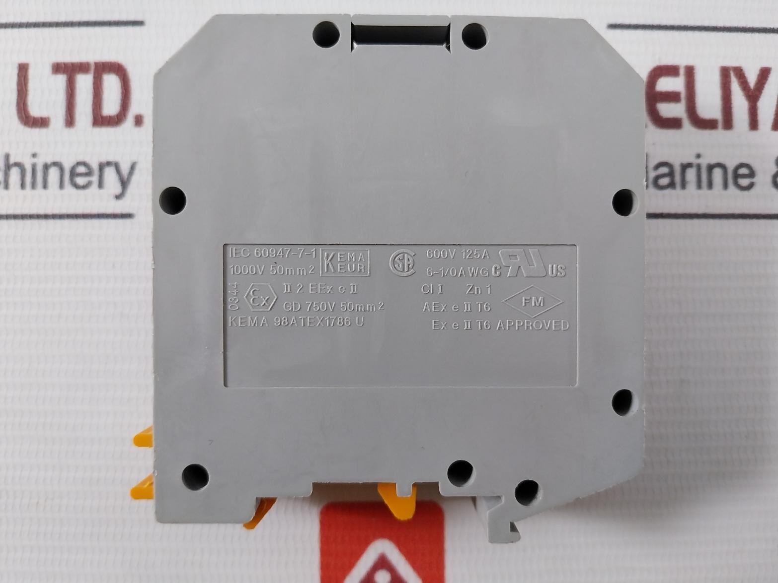 Lot of 4X Phoenix Contact UKH 50 High Current Terminal Block 1000V 50 MM2 125A