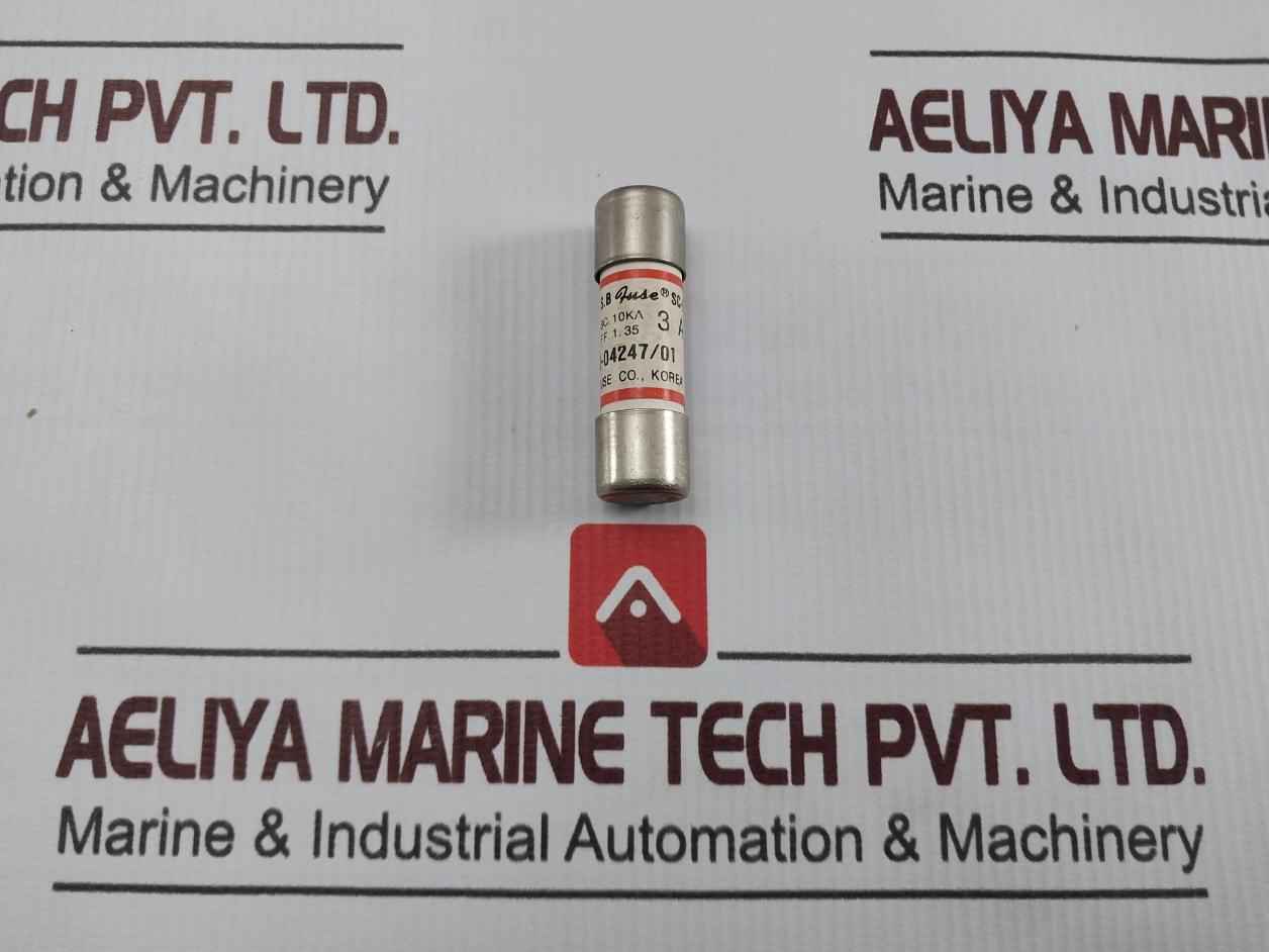 Lot Of 4X Sam Boo Sc-2 Cartridge S.B Fuse 3A Ac 500V Bc 10Ka