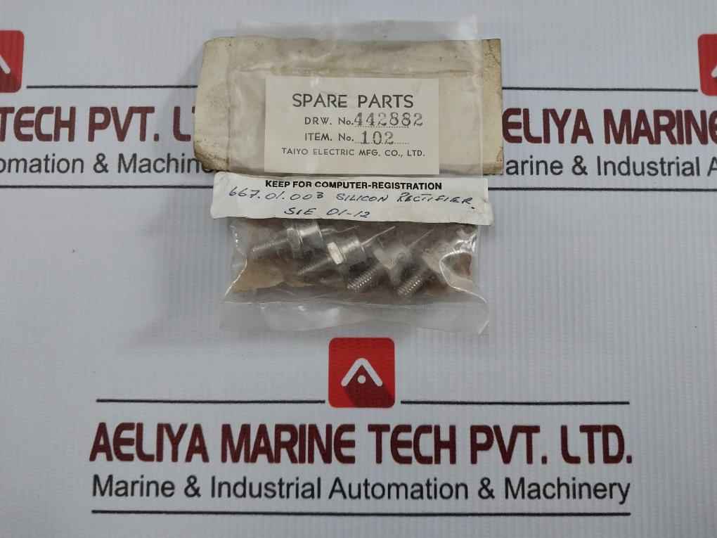 Lot Of 4X Taiyo Electric Silicon Rectifier Sie 01-12