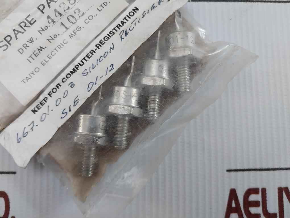 Lot Of 4X Taiyo Electric Silicon Rectifier Sie 01-12