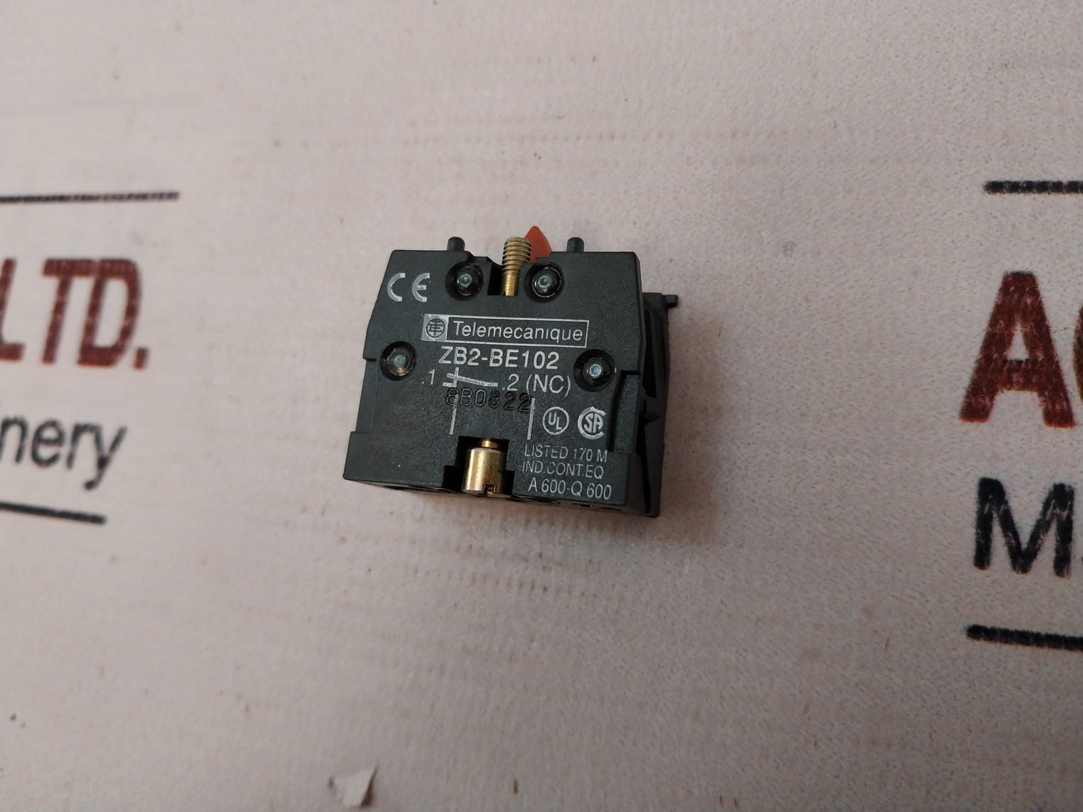 Lot Of 4X Telemecanique Zb2-be102 Contact Block 600V 6Kv 10A