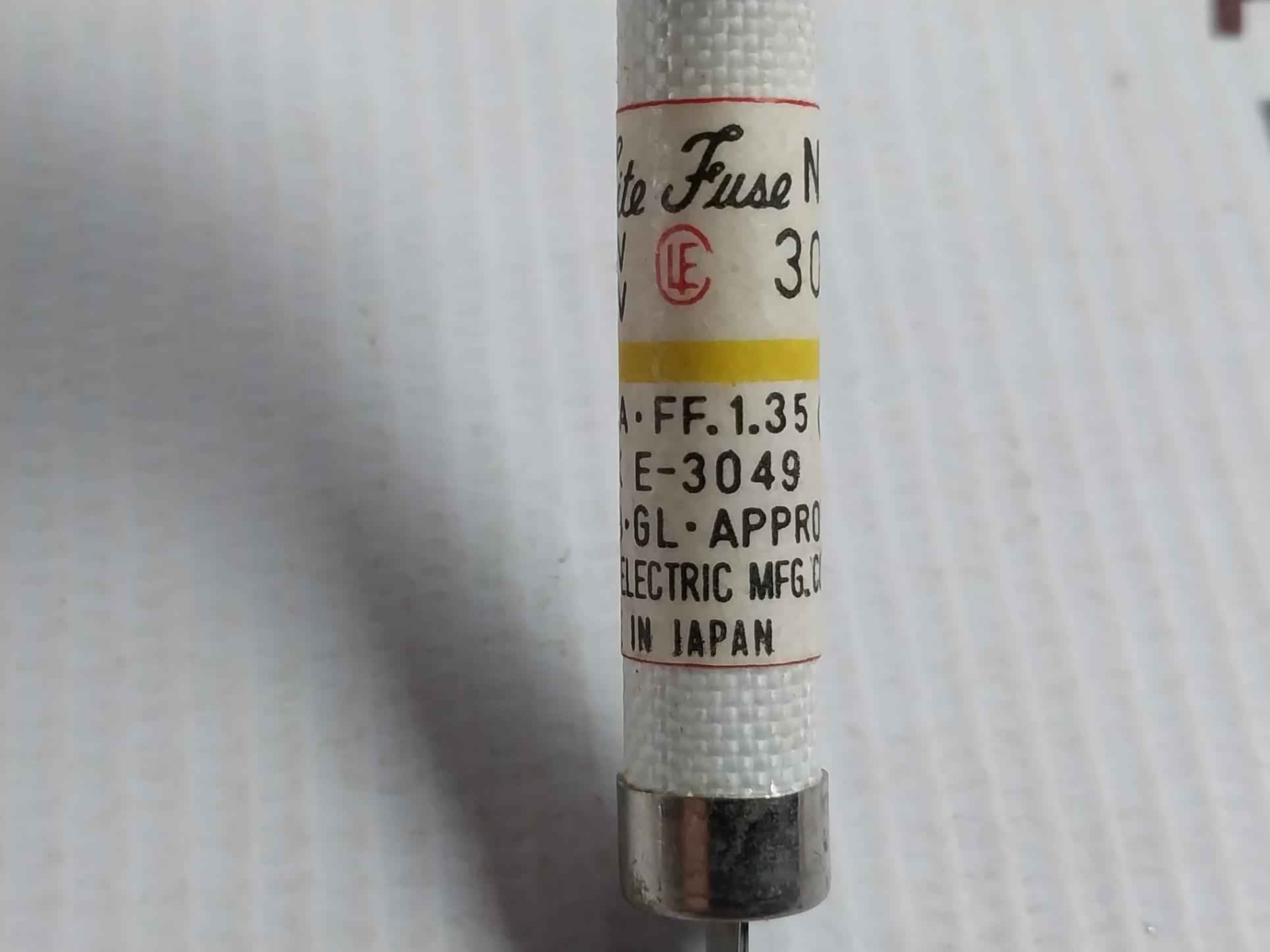Lot Of 4X Utsunomiya Electric Nc1 Cello-lite Fuse Ac 500V Dc 250V 30 A
