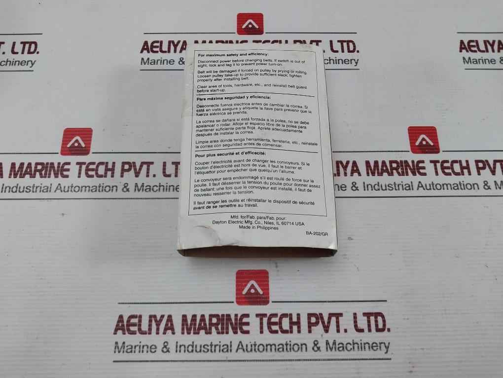 Lot Of 4X V-belt Dayton 1A109