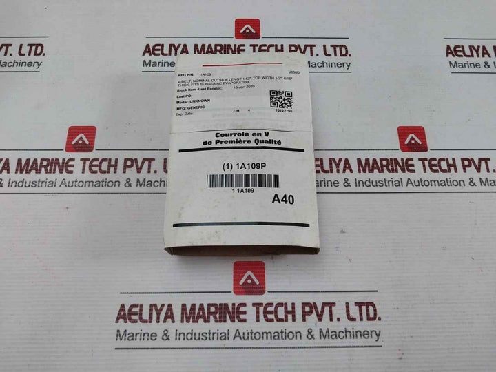Lot Of 4X V-belt Dayton 1A109
