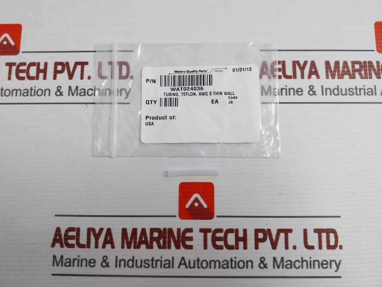 Lot Of 4X Wat024036 Thin Wall Teflon Tubing Waters Awg 9
